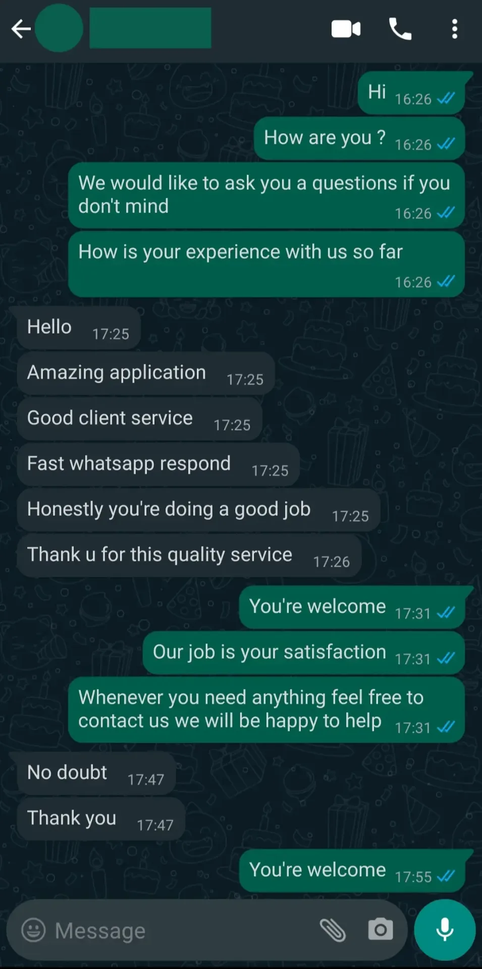 WhatsApp review — Amazing application and fast support